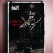 Advertising poster for Animal Zone Gym