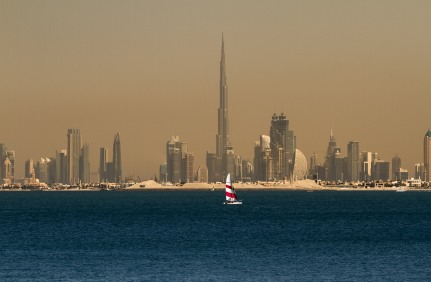 A view from Jumeirah Palm